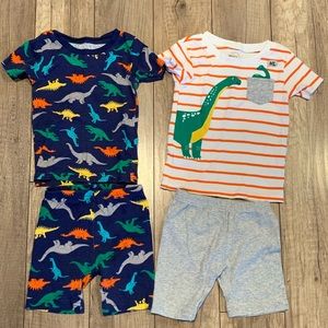 Dinosaur shorts pajamas
